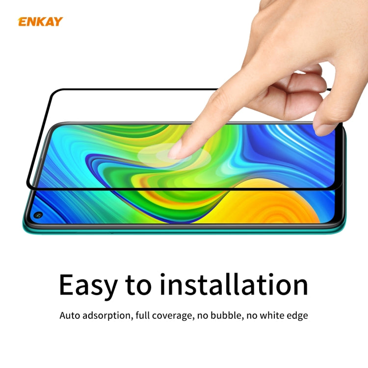 For Redmi 10X 4G / Redmi Note 9 10 PCS ENKAY Hat-Prince Full Glue 0.26mm 9H 2.5D Tempered Glass Full Coverage Film -  by ENKAY | Online Shopping South Africa | PMC TechLife | Buy Now Pay Later Mobicred