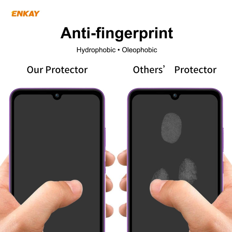 For Redmi 9 / 9A / 9C 10 PCS ENKAY Hat-Prince Full Glue 0.26mm 9H 2.5D Tempered Glass Full Coverage Film - free shipping - PMC TechLife - Order now!