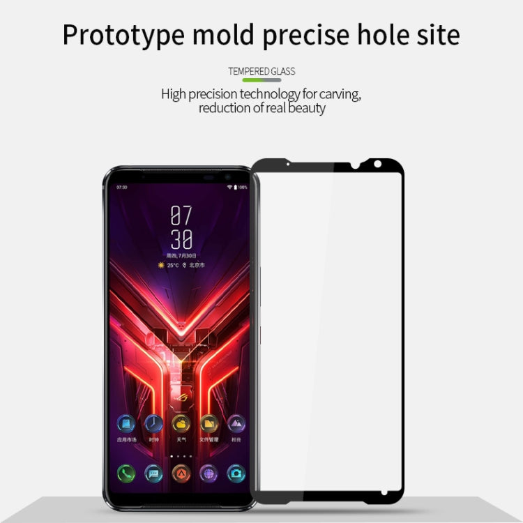 For ASUS ROG Phone 3 ZS661KS PINWUYO 9H 2.5D Full Screen Tempered Glass Film(Black) - ASUS Tempered Glass by PINWUYO | Online Shopping South Africa | PMC TechLife | Buy Now Pay Later Mobicred