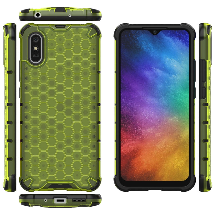 For Xiaomi Redmi 9A Shockproof Honeycomb PC + TPU Case(Green) - free shipping - PMC TechLife - Order now!