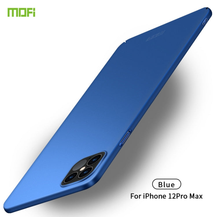 For iPhone 12 Pro Max MOFI Frosted PC Ultra-thin Hard Case(Blue) - free shipping - PMC TechLife - Order now!