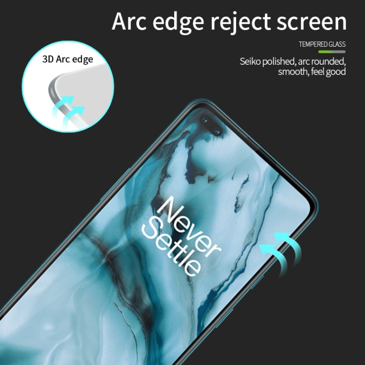 For OnePlus Nord PINWUYO 9H 3D Curved Full Screen Explosion-proof Tempered Glass Film(Black) - free shipping - PMC TechLife - Order now!