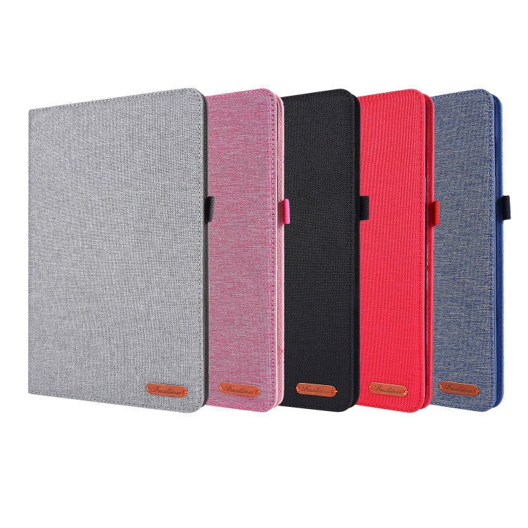 For Samsung Galaxy Tab S8 / Galaxy Tab S7 T870/T875 Horizontal Flip TPU + Fabric PU Leather Protective Case with Card Slots & Holder(DeepBlue) - free shipping - PMC TechLife - Order now!