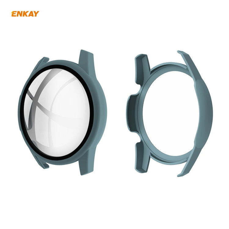 For Huawei Watch GT 2 46mm ENKAY Hat-Prince ENK-AC8202 Full Coverage PC Frosted Case + 9H Tempered Glass Protector(Green) - free shipping - PMC TechLife - Order now!