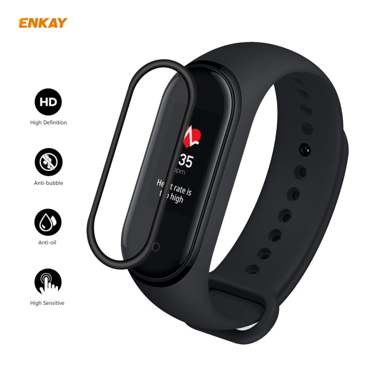 For Xiaomi Mi Band 4 2 PCS ENKAY Hat-Prince 3D Full Screen Soft PC Edge + PMMA HD Screen Protector Film - Screen Protector by ENKAY | Online Shopping South Africa | PMC TechLife | Buy Now Pay Later Mobicred