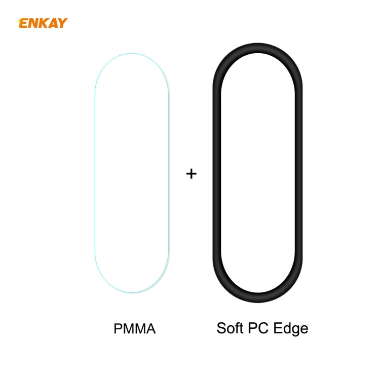 For Xiaomi Mi Band 4 2 PCS ENKAY Hat-Prince 3D Full Screen Soft PC Edge + PMMA HD Screen Protector Film - Screen Protector by ENKAY | Online Shopping South Africa | PMC TechLife | Buy Now Pay Later Mobicred