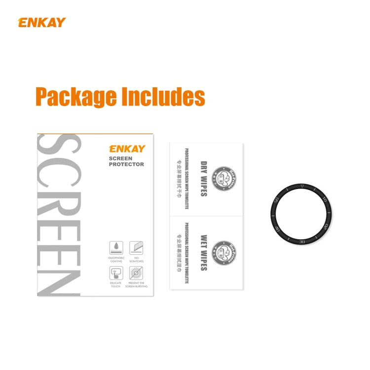 For Huawei Watch GT 2e 46mm ENKAY Hat-Prince 3D Full Screen Soft PC Edge + PMMA HD Screen Protector Film(With Scale) - Screen Protector by ENKAY | Online Shopping South Africa | PMC TechLife | Buy Now Pay Later Mobicred