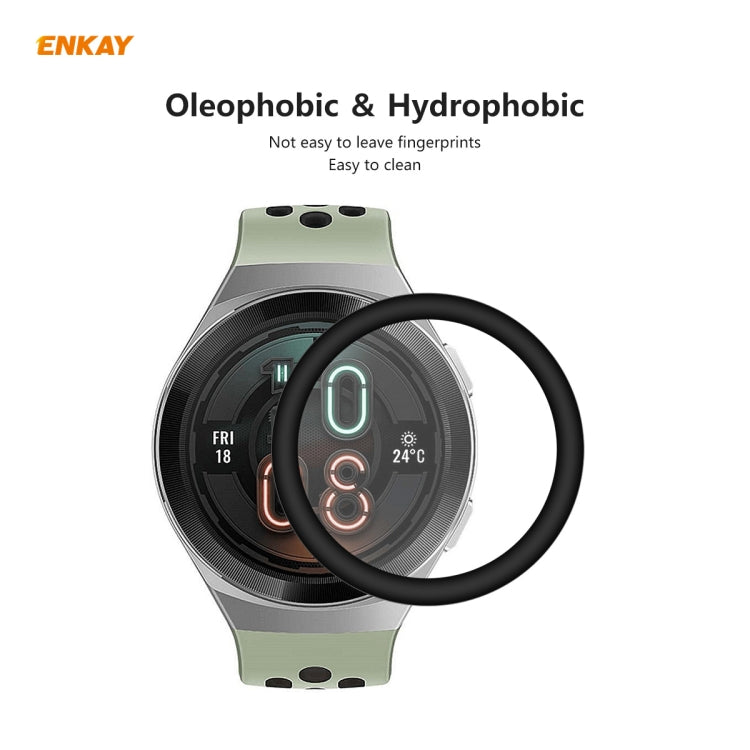 For Huawei Watch GT 2e 46mm ENKAY Hat-Prince 3D Full Screen Soft PC Edge + PMMA HD Screen Protector Film(Without Scale) - Screen Protector by ENKAY | Online Shopping South Africa | PMC TechLife | Buy Now Pay Later Mobicred
