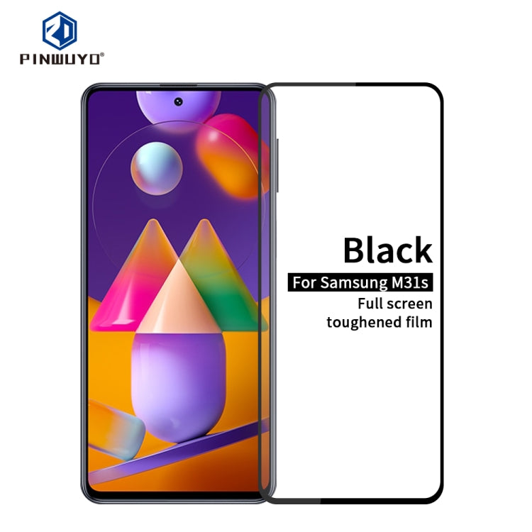 For Samsung Galaxy M31S PINWUYO 9H 2.5D Full Screen Tempered Glass Film(Black) - free shipping - PMC TechLife - Order now!