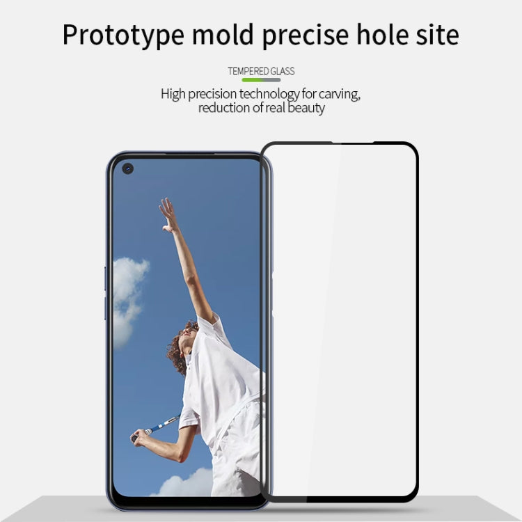 For OPPO A53 (2020) PINWUYO 9H 2.5D Full Screen Tempered Glass Film(Black) - OPPO Tempered Glass by PINWUYO | Online Shopping South Africa | PMC TechLife | Buy Now Pay Later Mobicred