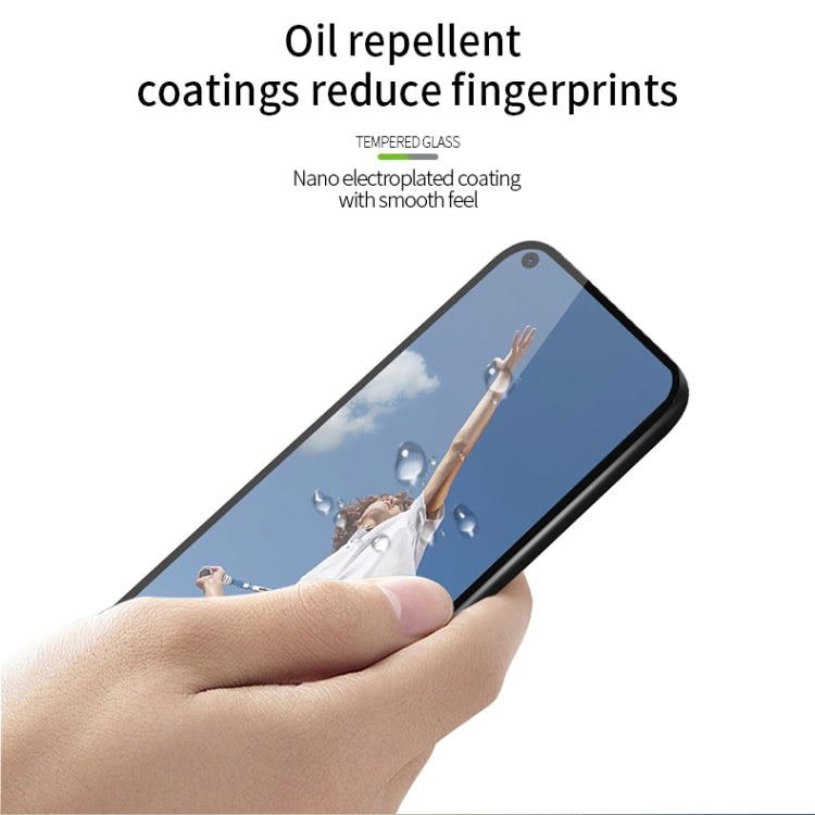 For OPPO A53 (2020) PINWUYO 9H 2.5D Full Screen Tempered Glass Film(Black) - OPPO Tempered Glass by PINWUYO | Online Shopping South Africa | PMC TechLife | Buy Now Pay Later Mobicred