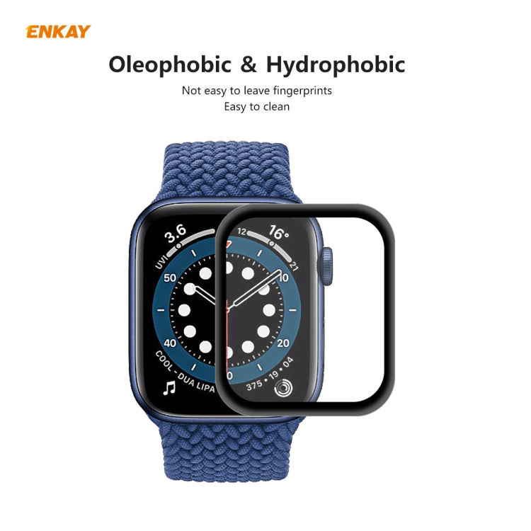 5 PCS For Apple Watch Series 6/5/4/SE 40mm ENKAY Hat-Prince 3D Full Screen PET Curved Hot Bending HD Screen Protector Film(Black) - Watch Cases by ENKAY | Online Shopping South Africa | PMC TechLife | Buy Now Pay Later Mobicred