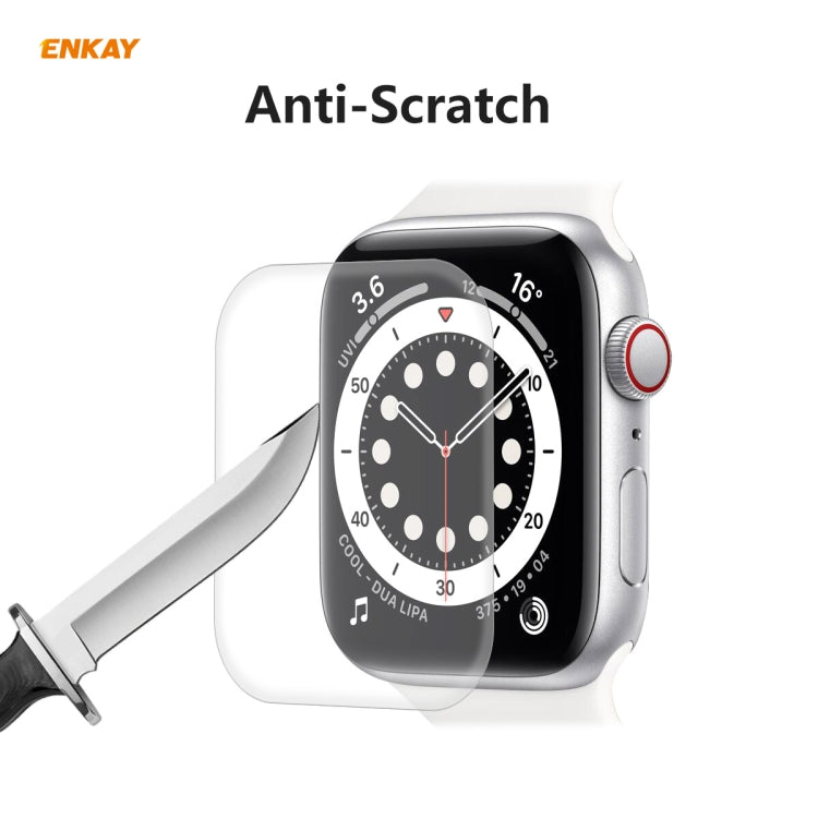 5 PCS For Apple Watch Series 6/5/4/SE 40mm ENKAY Hat-Prince 3D Full Screen PET Curved Hot Bending HD Screen Protector Film(Transparent) - Watch Cases by ENKAY | Online Shopping South Africa | PMC TechLife | Buy Now Pay Later Mobicred