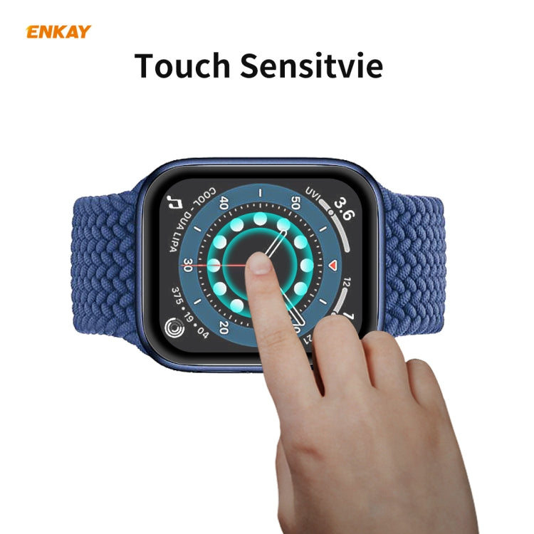 10 PCS For Apple Watch Series 6/5/4/SE 44mm ENKAY Hat-Prince 3D Full Screen PET Curved Hot Bending HD Screen Protector Film(Black) - Watch Cases by ENKAY | Online Shopping South Africa | PMC TechLife | Buy Now Pay Later Mobicred
