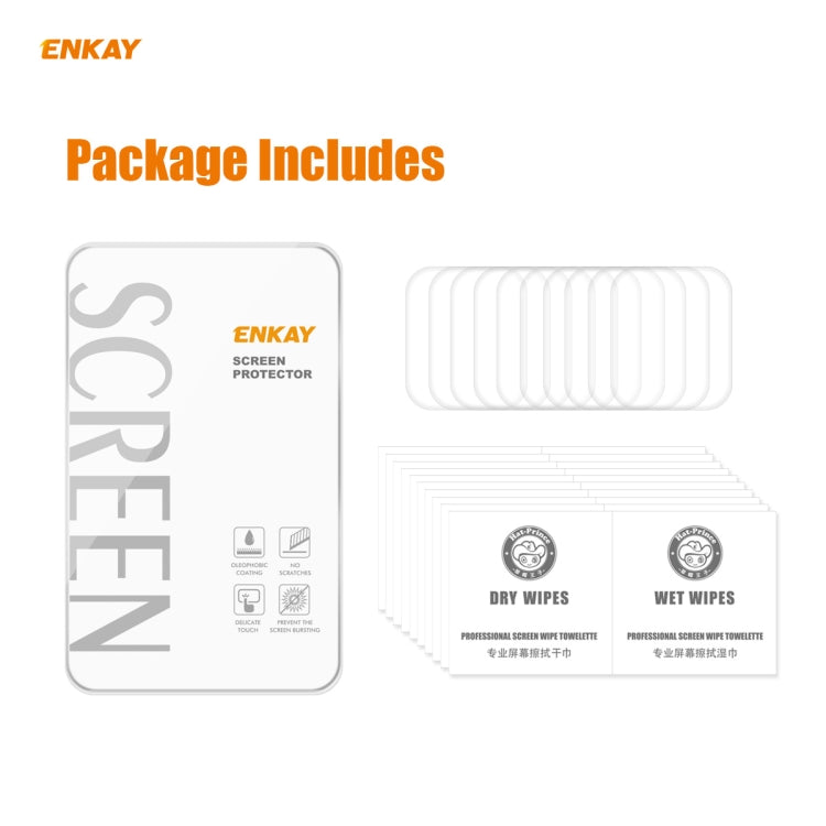 10 PCS For Apple Watch Series 6/5/4/SE 40mm ENKAY Hat-Prince 3D Full Screen PET Curved Hot Bending HD Screen Protector Film(Transparent) - Watch Cases by ENKAY | Online Shopping South Africa | PMC TechLife | Buy Now Pay Later Mobicred