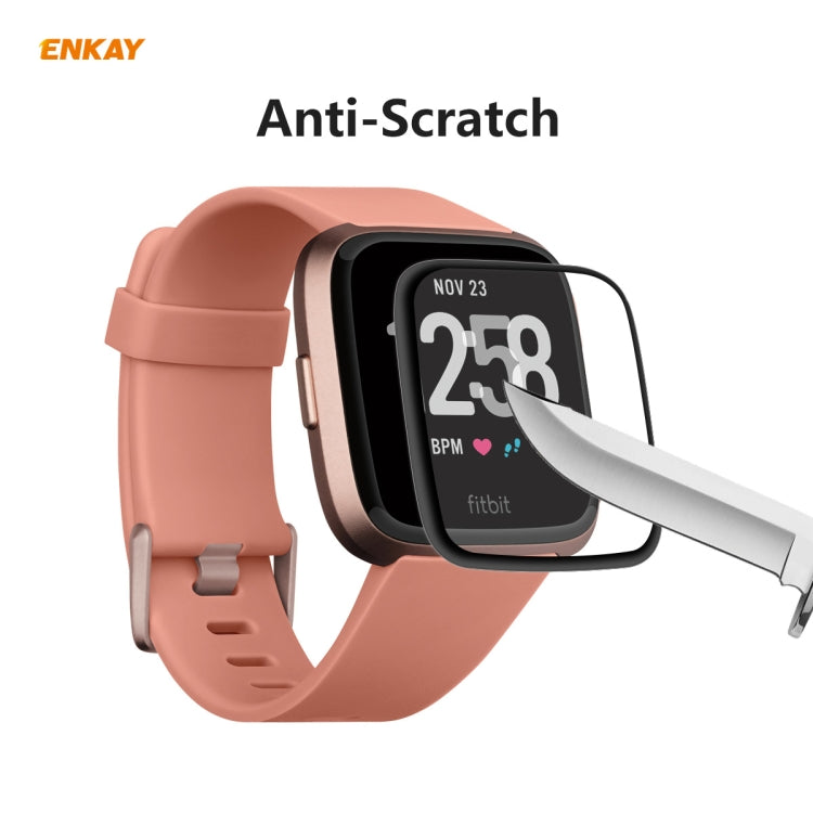 10 PCS For Fitbit Versa 3 / Fitbit Sense ENKAY Hat-Prince 3D Full Screen Soft PC Edge + PMMA HD Screen Protector Film - Screen Protector by ENKAY | Online Shopping South Africa | PMC TechLife | Buy Now Pay Later Mobicred