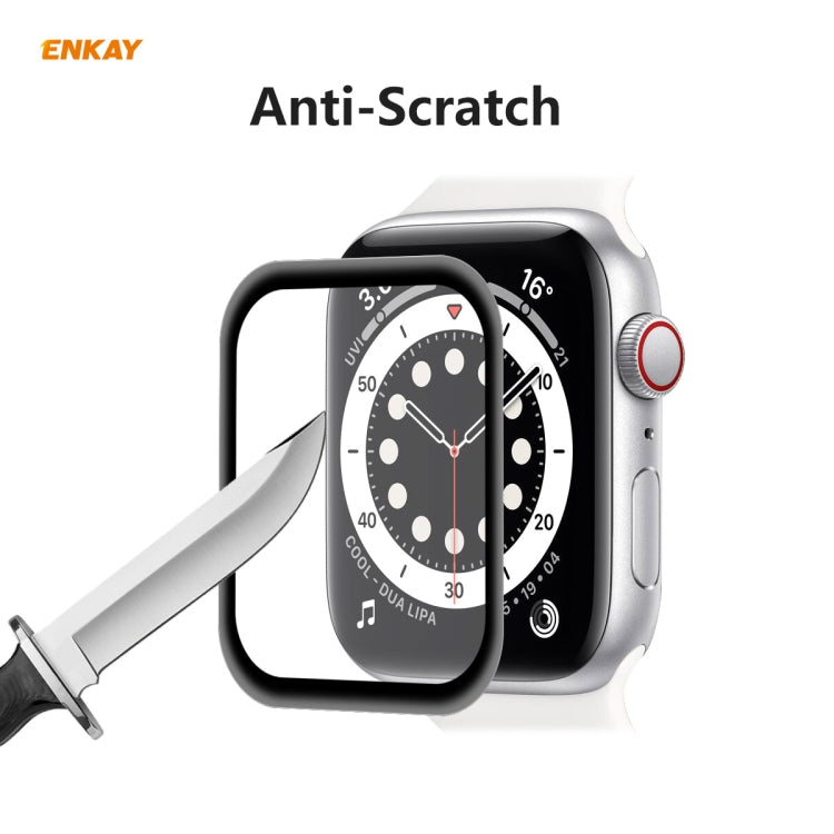 For Apple Watch 6/5/4/SE 44mm 10 PCS ENKAY Hat-Prince 3D Full Screen Soft PC Edge + PMMA HD Screen Protector Film - Watch Cases by ENKAY | Online Shopping South Africa | PMC TechLife | Buy Now Pay Later Mobicred