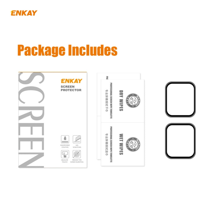 For Apple Watch 6/5/4/SE 44mm 2 PCS ENKAY Hat-Prince 3D Full Screen Soft PC Edge + PMMA HD Screen Protector Film - free shipping - PMC TechLife - Order now!
