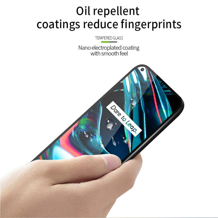 For OPPO Realme7 Pro PINWUYO 9H 2.5D Full Screen Tempered Glass Film(Black) - OPPO Tempered Glass by PINWUYO | Online Shopping South Africa | PMC TechLife | Buy Now Pay Later Mobicred