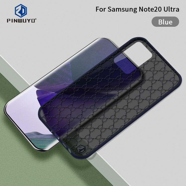 For Samsung Galaxy Note20 Ultra PINWUYO Series 2nd Generation PC + TPU Waterproof And Anti-drop All-inclusive Protective Shell, Matte Back Cover(Blue) - Galaxy Phone Cases by PINWUYO | Online Shopping South Africa | PMC TechLife | Buy Now Pay Later Mobicred
