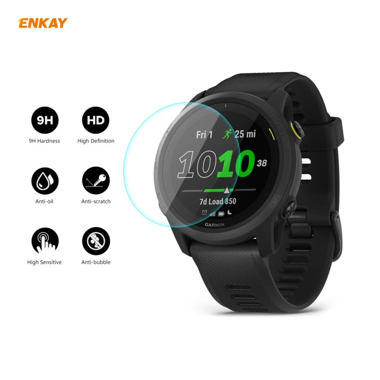 10 PCS Compatible with Garmin Compatible witherunner 745 ENKAY Hat-Prince 0.2mm 9H 2.15D Curved Edge Tempered Glass Film - free shipping - PMC TechLife - Order now!