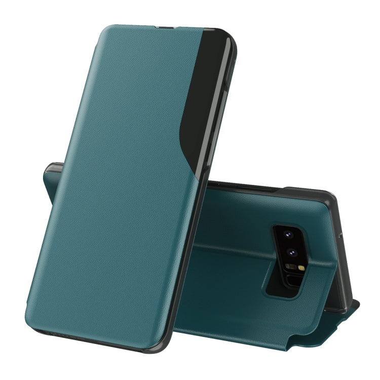 For Samsung Galaxy Note 8 Attraction Flip Holder Leather Phone Case(Green) - Galaxy Phone Cases by PMC TechLife | Online Shopping South Africa | PMC TechLife | Buy Now Pay Later Mobicred