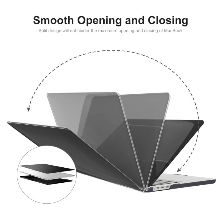 For MacBook Air 13.6 2022/2024 A2681 M2 / A3113 M3 EU Version ENKAY 3 in 1 Matte Laptop Case with TPU Keyboard Film / Anti-dust Plugs (Light Cyan) - MacBook Air Cases by ENKAY | Online Shopping South Africa | PMC TechLife | Buy Now Pay Later Mobicred