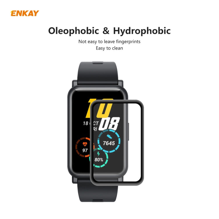 2 PCS For Huawei Honor Watch ES ENKAY Hat-Prince 3D Full Screen Soft PC Edge + PMMA HD Screen Protector Film - Screen Protector by ENKAY | Online Shopping South Africa | PMC TechLife | Buy Now Pay Later Mobicred
