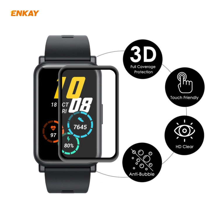 2 PCS For Huawei Honor Watch ES ENKAY Hat-Prince 3D Full Screen Soft PC Edge + PMMA HD Screen Protector Film - Screen Protector by ENKAY | Online Shopping South Africa | PMC TechLife | Buy Now Pay Later Mobicred