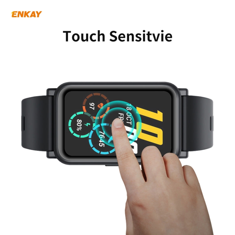 2 PCS For Huawei Honor Watch ES ENKAY Hat-Prince 3D Full Screen Soft PC Edge + PMMA HD Screen Protector Film - Screen Protector by ENKAY | Online Shopping South Africa | PMC TechLife | Buy Now Pay Later Mobicred