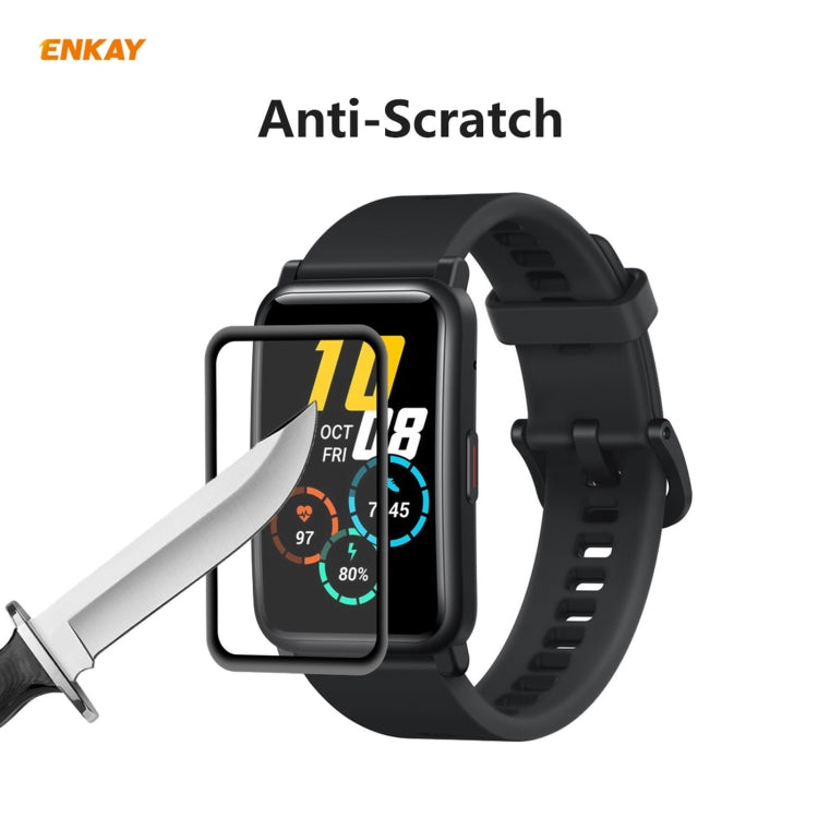 5 PCS For Huawei Honor Watch ES ENKAY Hat-Prince 3D Full Screen Soft PC Edge + PMMA HD Screen Protector Film - Screen Protector by ENKAY | Online Shopping South Africa | PMC TechLife | Buy Now Pay Later Mobicred