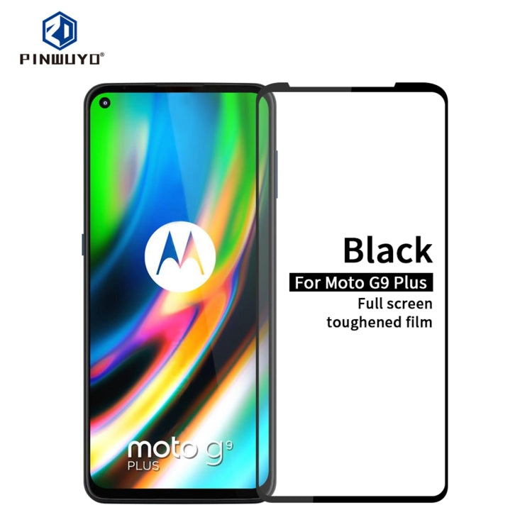 For Motorola Moto G9 Plus PINWUYO 9H 2.5D Full Screen Tempered Glass Film(Black) - Motorola Tempered Glass by PINWUYO | Online Shopping South Africa | PMC TechLife | Buy Now Pay Later Mobicred