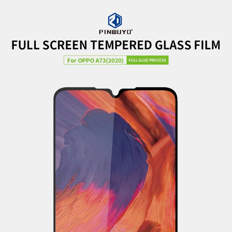 For OPPO A73 2020 PINWUYO 9H 2.5D Full Screen Tempered Glass Film(Black) - free shipping - PMC TechLife - Order now!
