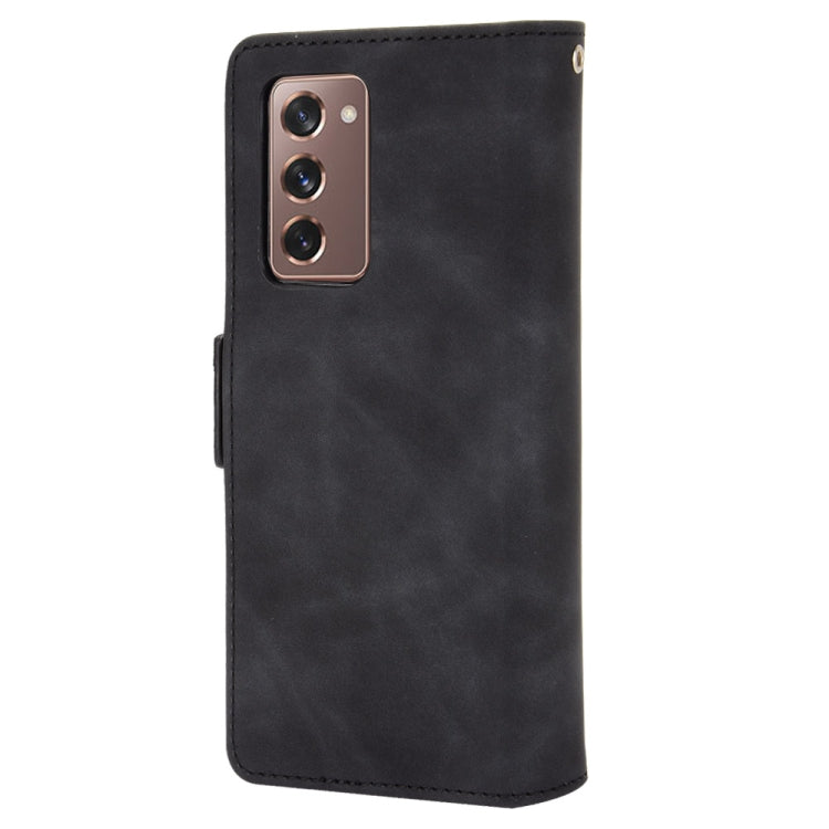 For Samsung Galaxy Z Fold2 5G Wallet Style Skin Feel Calf Pattern Leather Case with Separate Card Slot(Black) - free shipping - PMC TechLife - Order now!