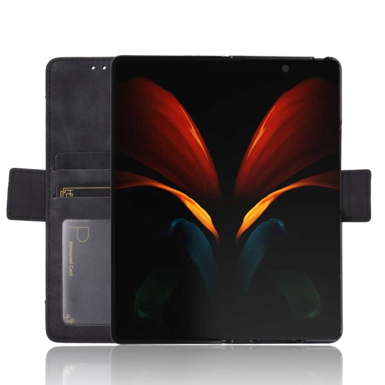 For Samsung Galaxy Z Fold2 5G Wallet Style Skin Feel Calf Pattern Leather Case with Separate Card Slot(Black) - free shipping - PMC TechLife - Order now!