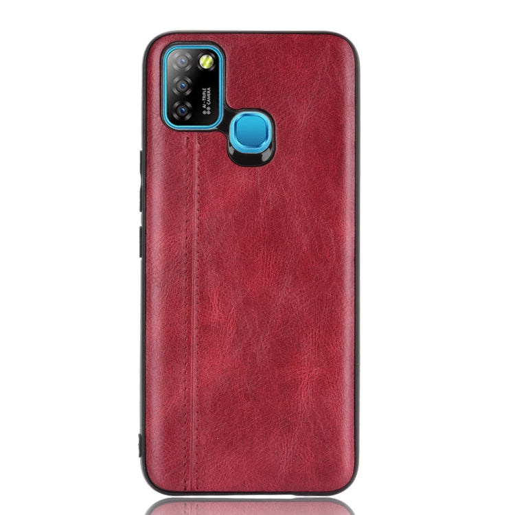 For Infinix Smart 5 Shockproof Sewing Cow Pattern Skin PC + PU + TPU Case(Red) - Infinix Cases by idewei | Online Shopping South Africa | PMC TechLife | Buy Now Pay Later Mobicred