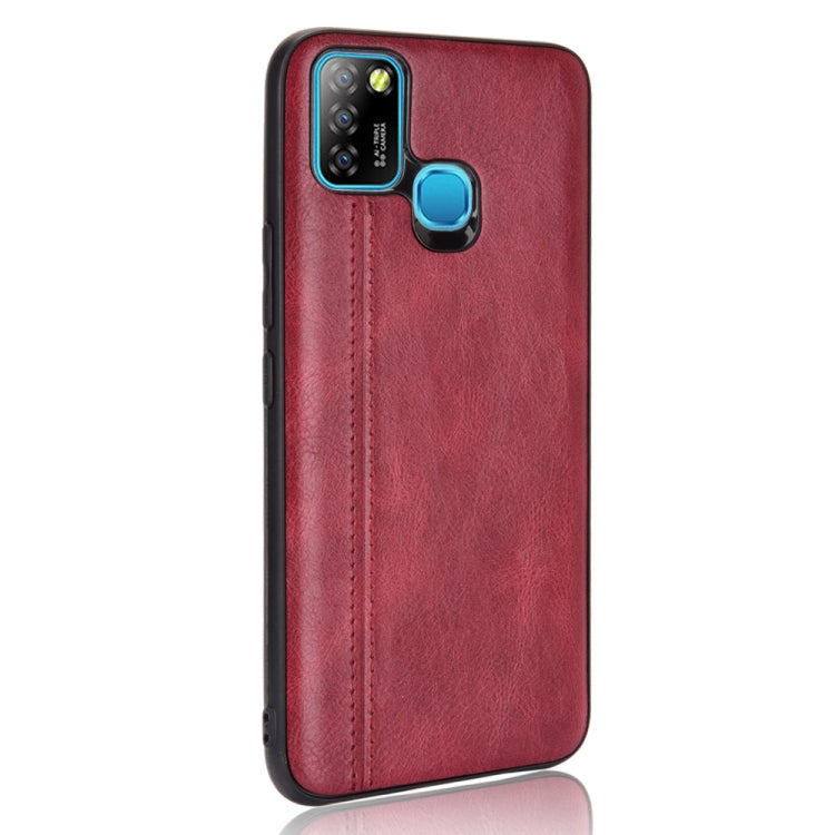 For Infinix Smart 5 Shockproof Sewing Cow Pattern Skin PC + PU + TPU Case(Red) - Infinix Cases by idewei | Online Shopping South Africa | PMC TechLife | Buy Now Pay Later Mobicred