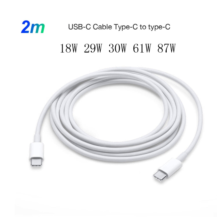 2 in 1 PD 30W USB-C / Type-C + 3A PD 3.0 USB-C / Type-C to USB-C / Type-C Fast Charge Data Cable Set, Cable Length: 2m, EU Plug - free shipping - PMC TechLife - Order now!