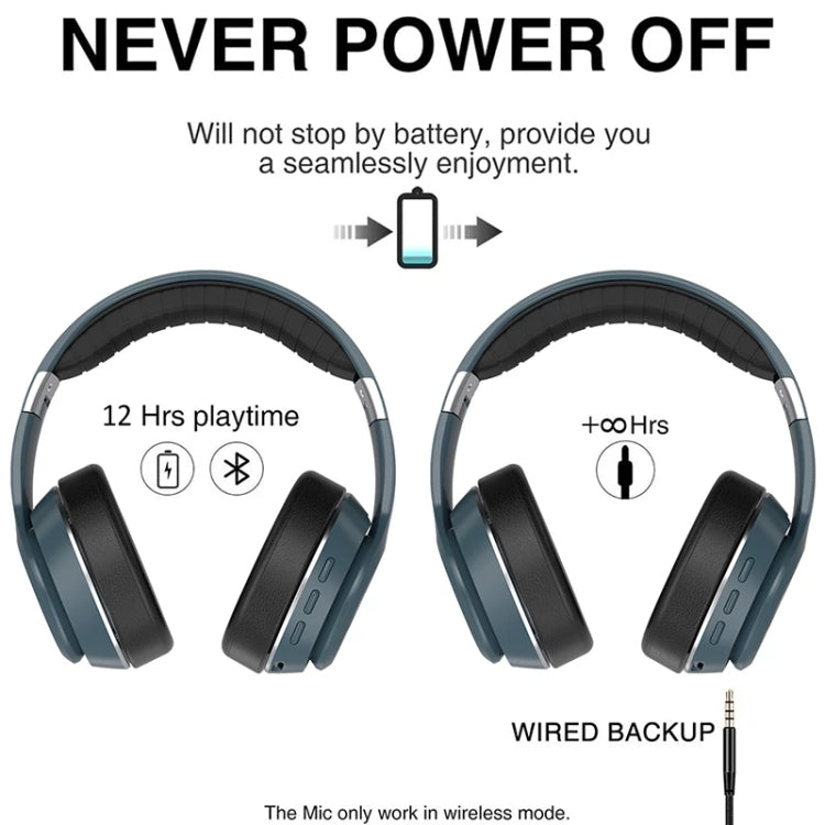 VJ320 Bluetooth 5.0 Head-mounted Foldable Wireless Headphones Support TF Card with Mic(White) - free shipping - PMC TechLife - Order now!