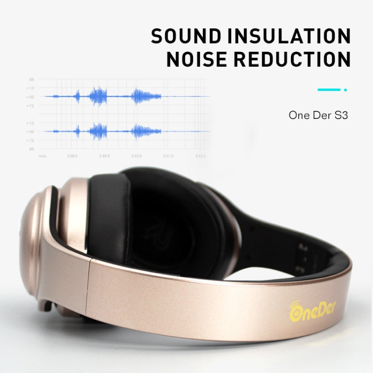 OneDer S3 2 in1 Headphone & Speaker Portable Wireless Bluetooth Headphone Noise Cancelling Over Ear Stereo(Black) - free shipping - PMC TechLife - Order now!