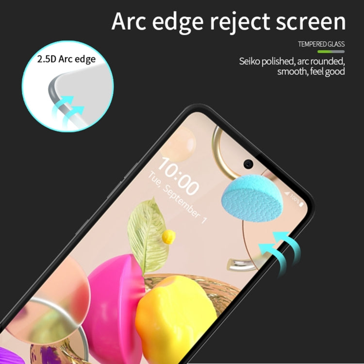 For LG K42 / K52 PINWUYO 9H 2.5D Full Screen Tempered Glass Film(Black) - free shipping - PMC TechLife - Order now!
