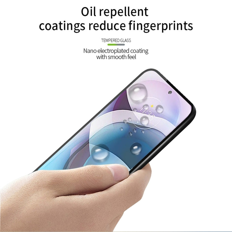 For MOTO G 5G PINWUYO 9H 2.5D Full Screen Tempered Glass Film(Black) - Motorola Tempered Glass by PINWUYO | Online Shopping South Africa | PMC TechLife | Buy Now Pay Later Mobicred