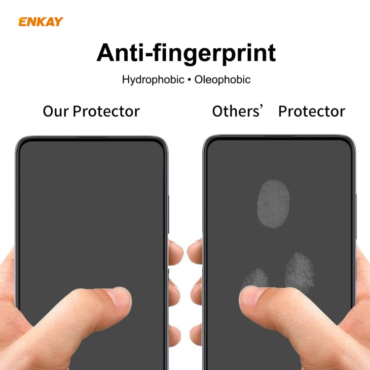 For Huawei P Smart 2021 2 PCS ENKAY Hat-Prince Full Glue 0.26mm 9H 2.5D Tempered Glass Full Coverage Film - free shipping - PMC TechLife - Order now!