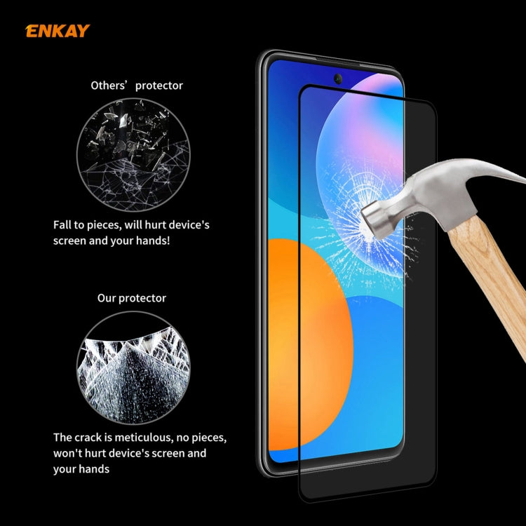 For Huawei P Smart 2021 10 PCS ENKAY Hat-Prince Full Glue 0.26mm 9H 2.5D Tempered Glass Full Coverage Film - Huawei Tempered Glass by PINWUYO | Online Shopping South Africa | PMC TechLife | Buy Now Pay Later Mobicred