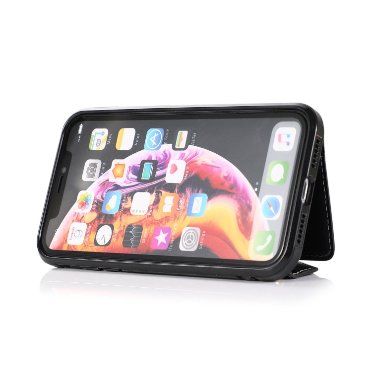 For iPhone X / XS Multi-functional Cross-body Card Bag TPU+PU Back Cover Case with Holder & Card Slot & Wallet(Black) - free shipping - PMC TechLife - Order now!