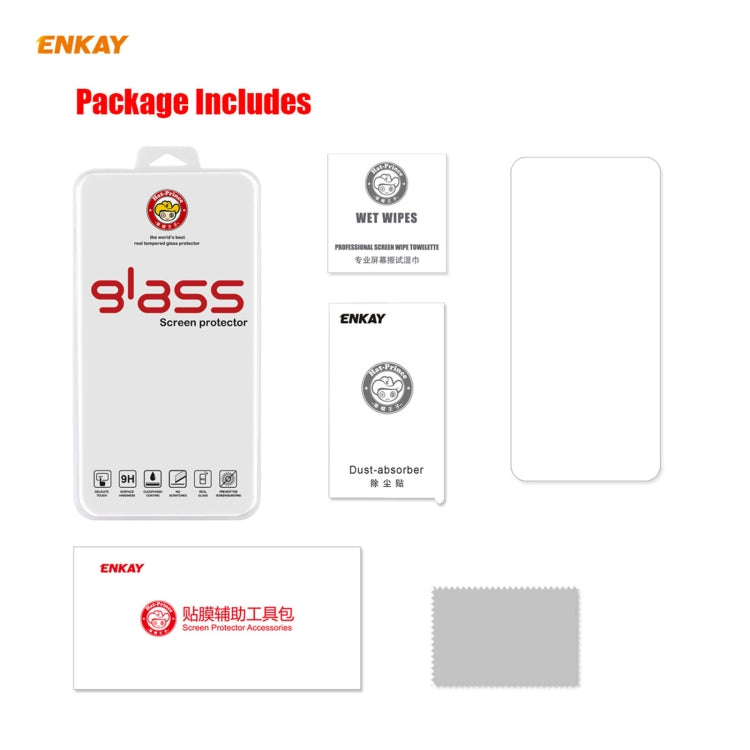 For Huawei P Smart 2021 ENKAY Hat-Prince 0.26mm 9H 2.5D Curved Edge Tempered Glass Film - Huawei Tempered Glass by PINWUYO | Online Shopping South Africa | PMC TechLife | Buy Now Pay Later Mobicred
