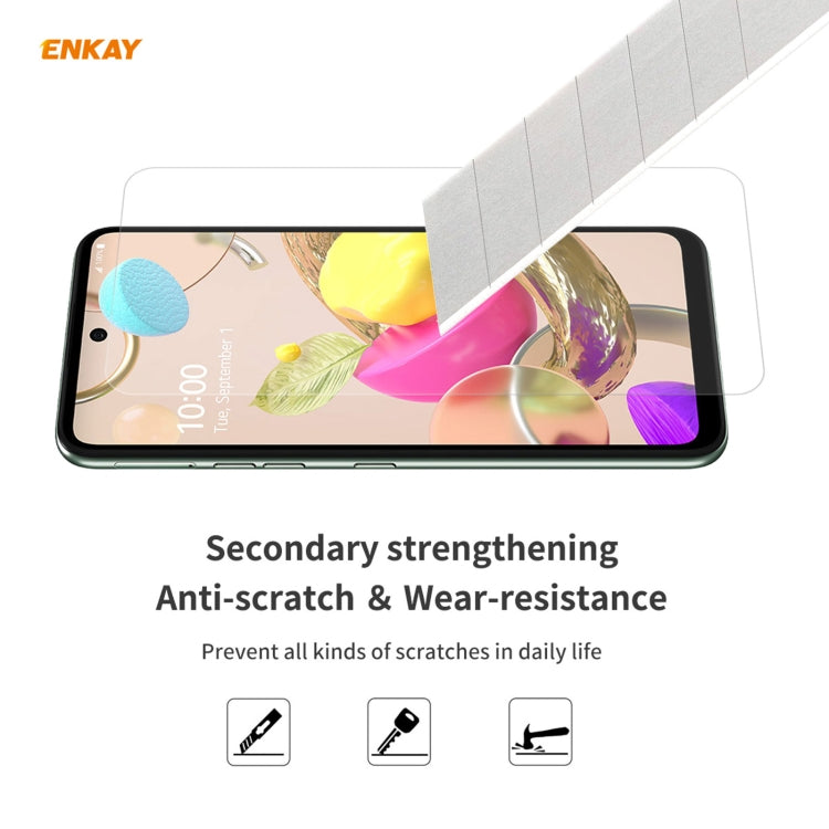 For LG K42 / K52 / K62 5 PCS ENKAY Hat-Prince 0.26mm 9H 2.5D Curved Edge Tempered Glass Film - LG Tempered Glass by ENKAY | Online Shopping South Africa | PMC TechLife | Buy Now Pay Later Mobicred
