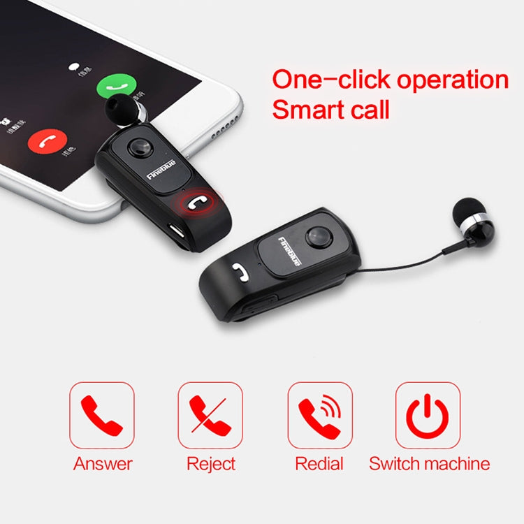 Fineblue F920 CSR4.1 Retractable Cable Caller Vibration Reminder Anti-theft Bluetooth Headset - free shipping - PMC TechLife - Order now!