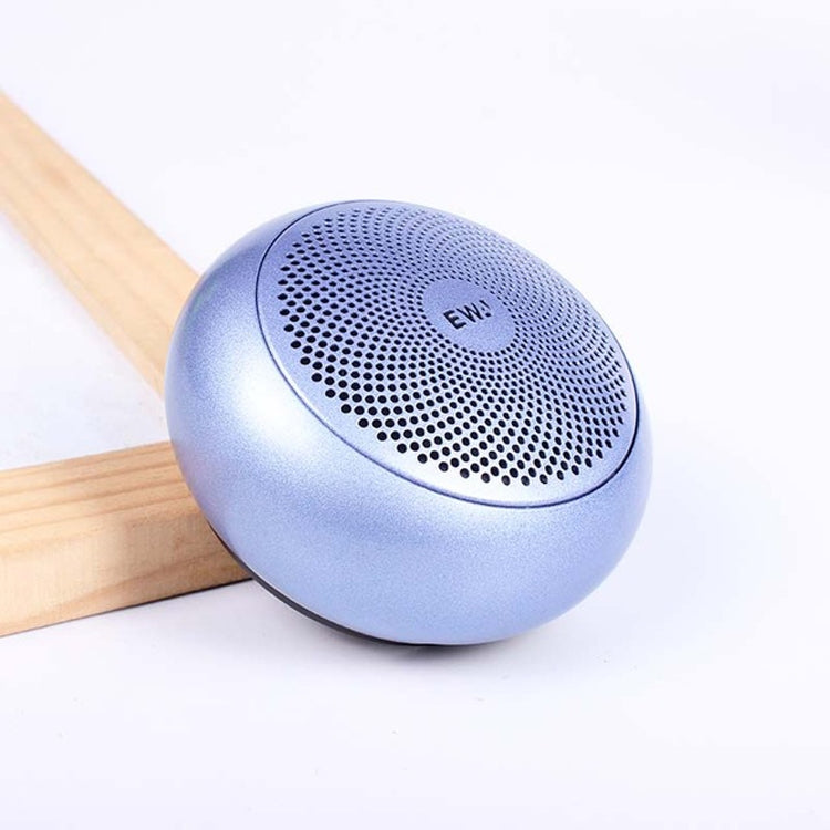 EWA A110 IPX5 Waterproof Portable Mini Metal Wireless Bluetooth Speaker Supports 3.5mm Audio & 32GB TF Card & Calls(Blue) - Mini Speaker by EWA | Online Shopping South Africa | PMC TechLife | Buy Now Pay Later Mobicred