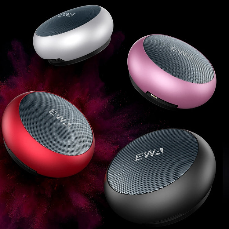 EWA A110 IPX5 Waterproof Portable Mini Metal Wireless Bluetooth Speaker Supports 3.5mm Audio & 32GB TF Card & Calls(Red) - Mini Speaker by EWA | Online Shopping South Africa | PMC TechLife | Buy Now Pay Later Mobicred